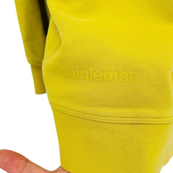 Lululemon Perfectly Oversized Crew sweatshirt 
Yellow Serpentine size 10 - Picture 5 of 7